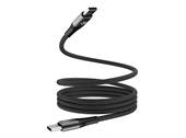 Mobilize Magnetic Nylon Cable - USB-C to USB-C - 1m. - 100W Black